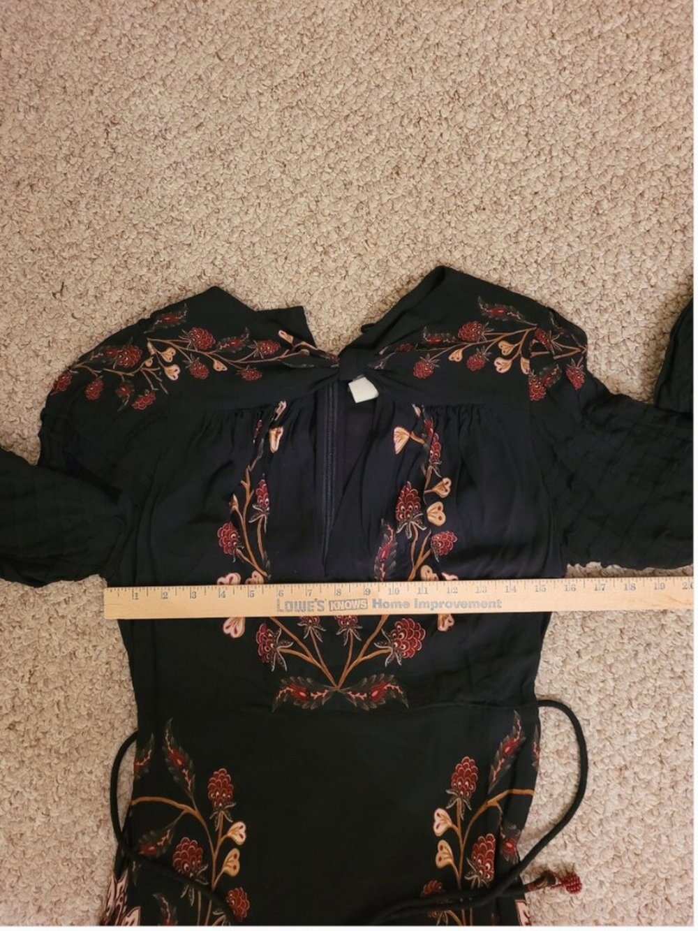 Farm Rio Berry Garden Midi Long Sleeve Dress size M - Picture 7 of 8